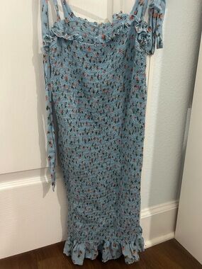 Tight fitting blue dress, size S